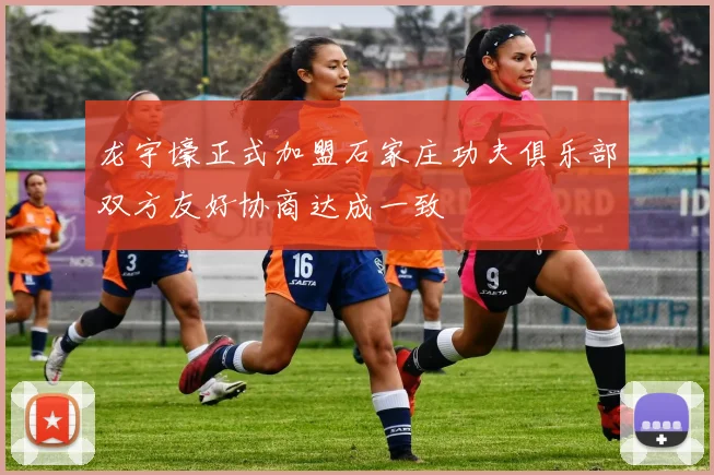 龙宇壕正式加盟石家庄功夫俱乐部双方友好协商达成一致